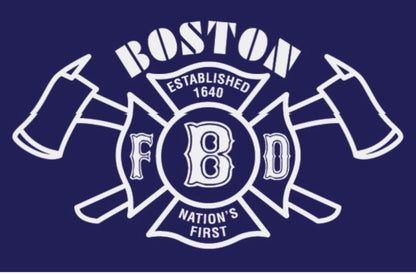 Crew Neck Sweatshirt: Boston Fire Skyline