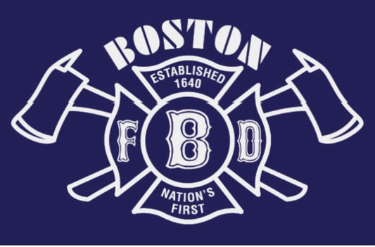 Boston Fire Department 1678 Baseball Tee Shirt