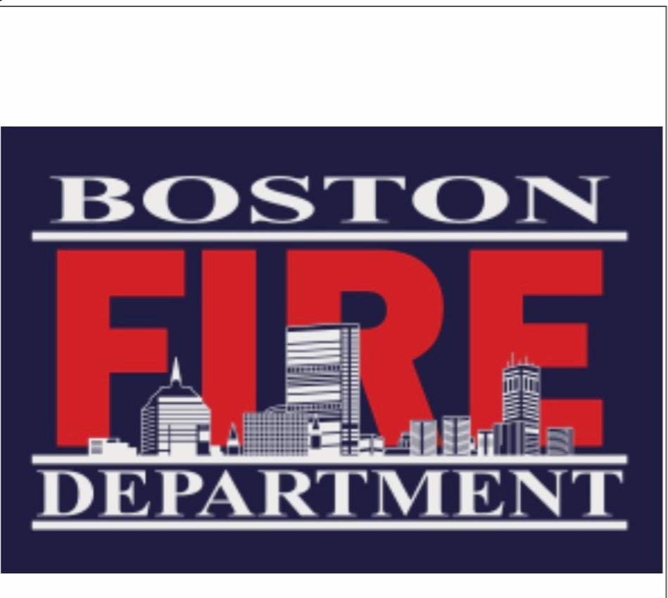 Crew Neck Sweatshirt: Boston Fire Skyline