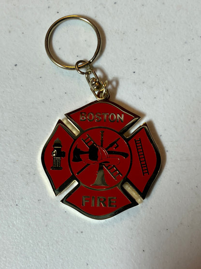 Boston Fire Medallion Key Chain